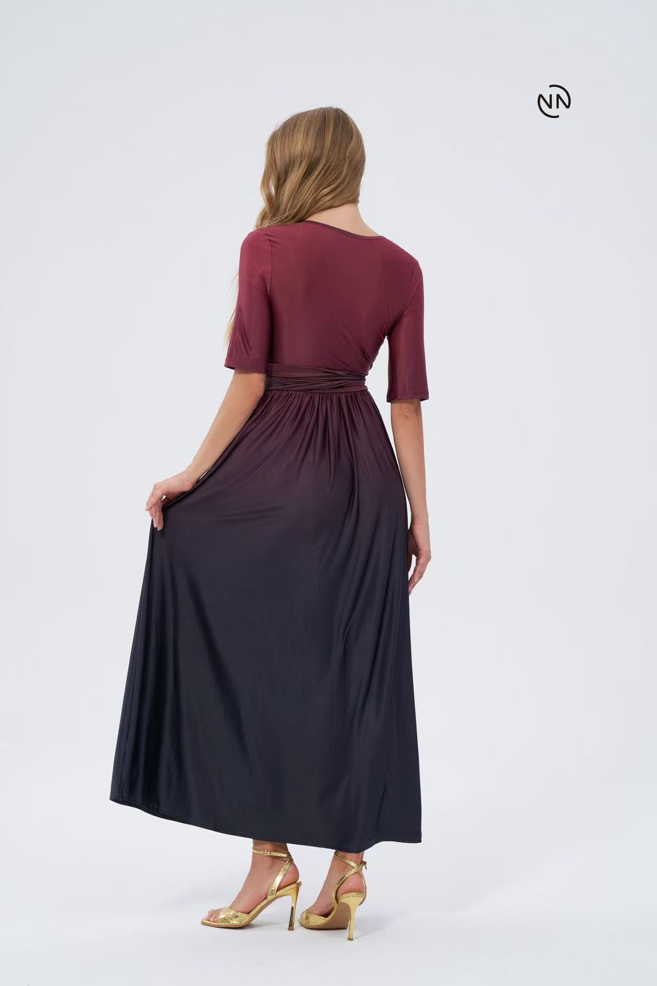 #N0032 Midnight Red Dress For Women