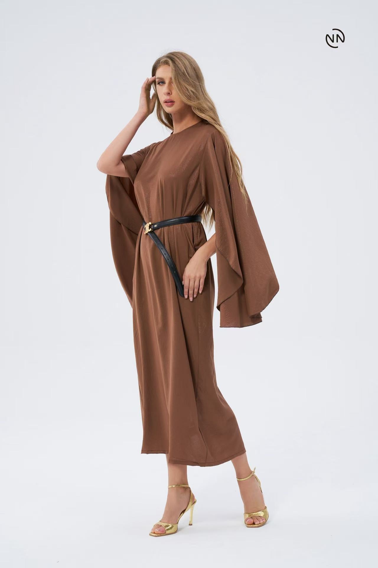 #N0022 Brown Dress For Women