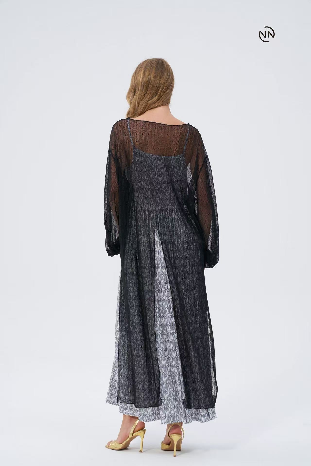 #2024 Black & White Dress For Women