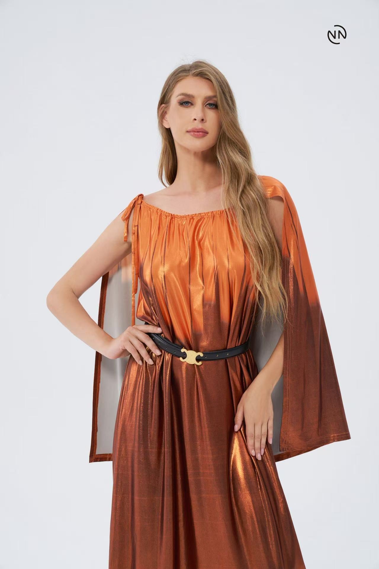 #N0005 Orange Dress For Women