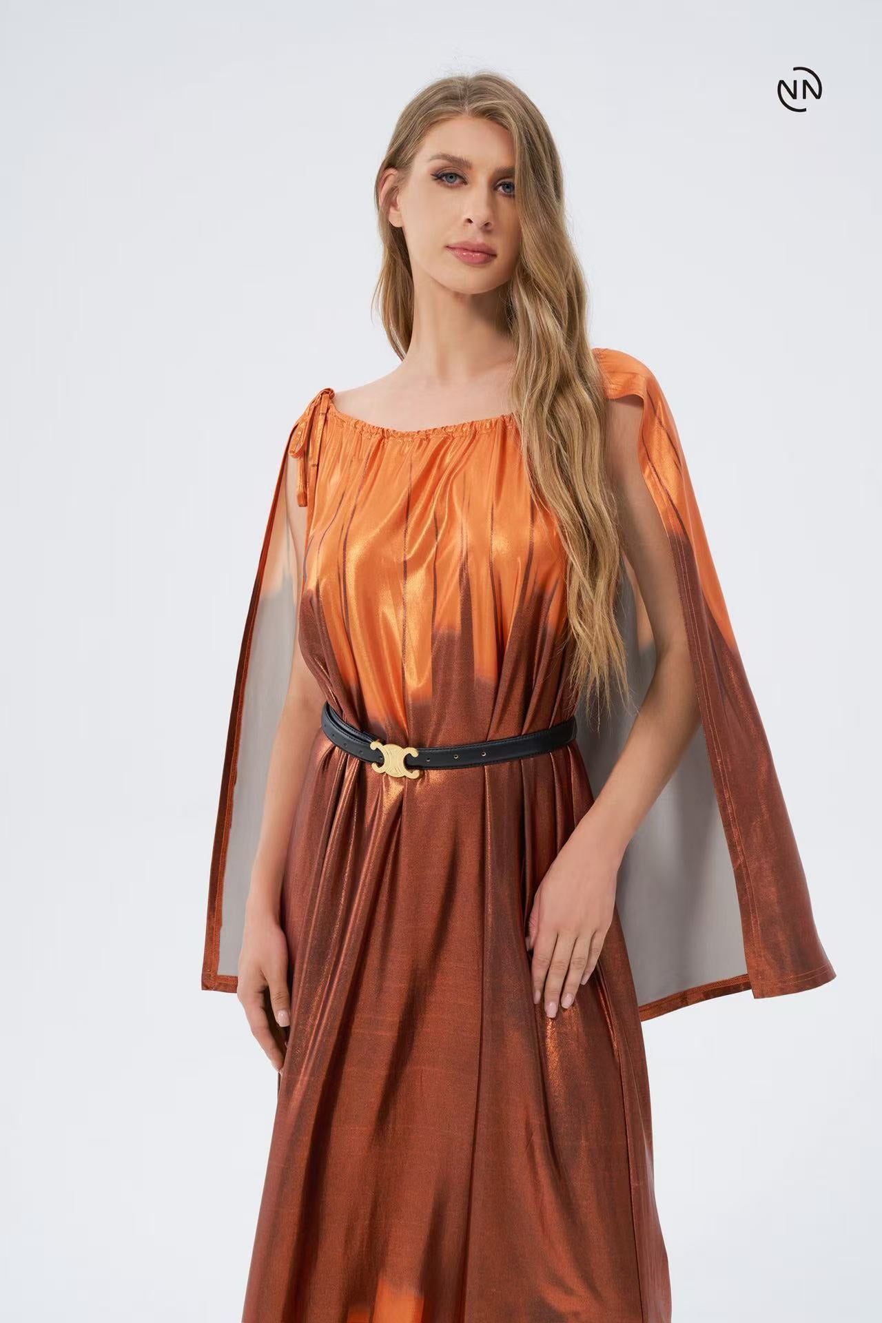 #N0005 Orange Dress For Women