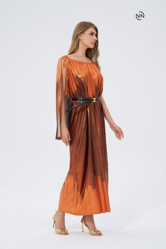 #N0005 Orange Dress For Women
