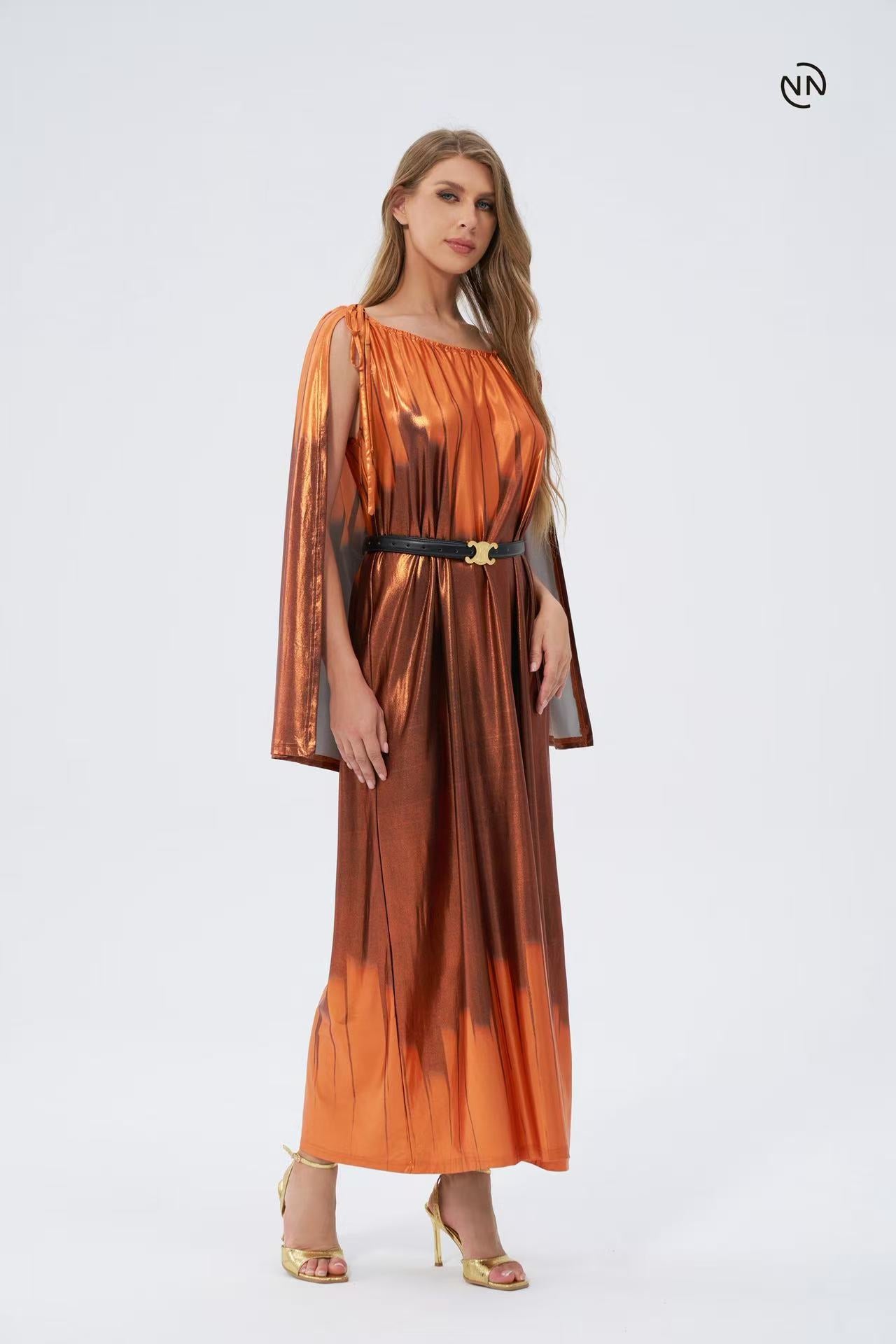 #N0005 Orange Dress For Women