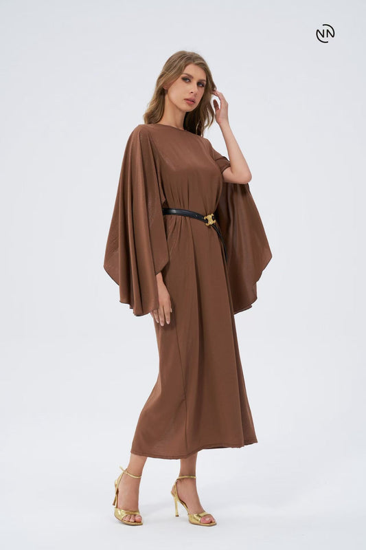 #N0022 Brown Dress For Women