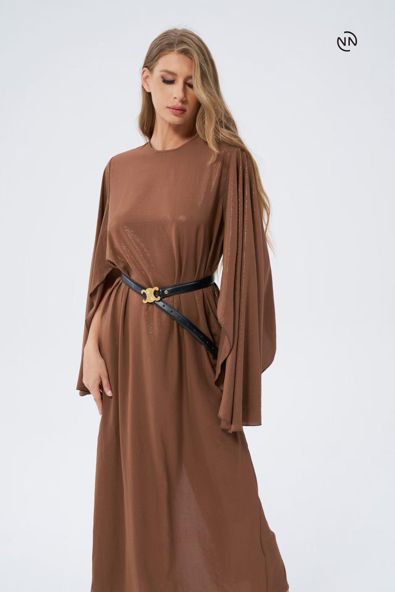 #N0022 Brown Dress For Women