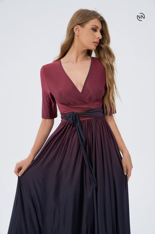 #N0032 Midnight Red Dress For Women