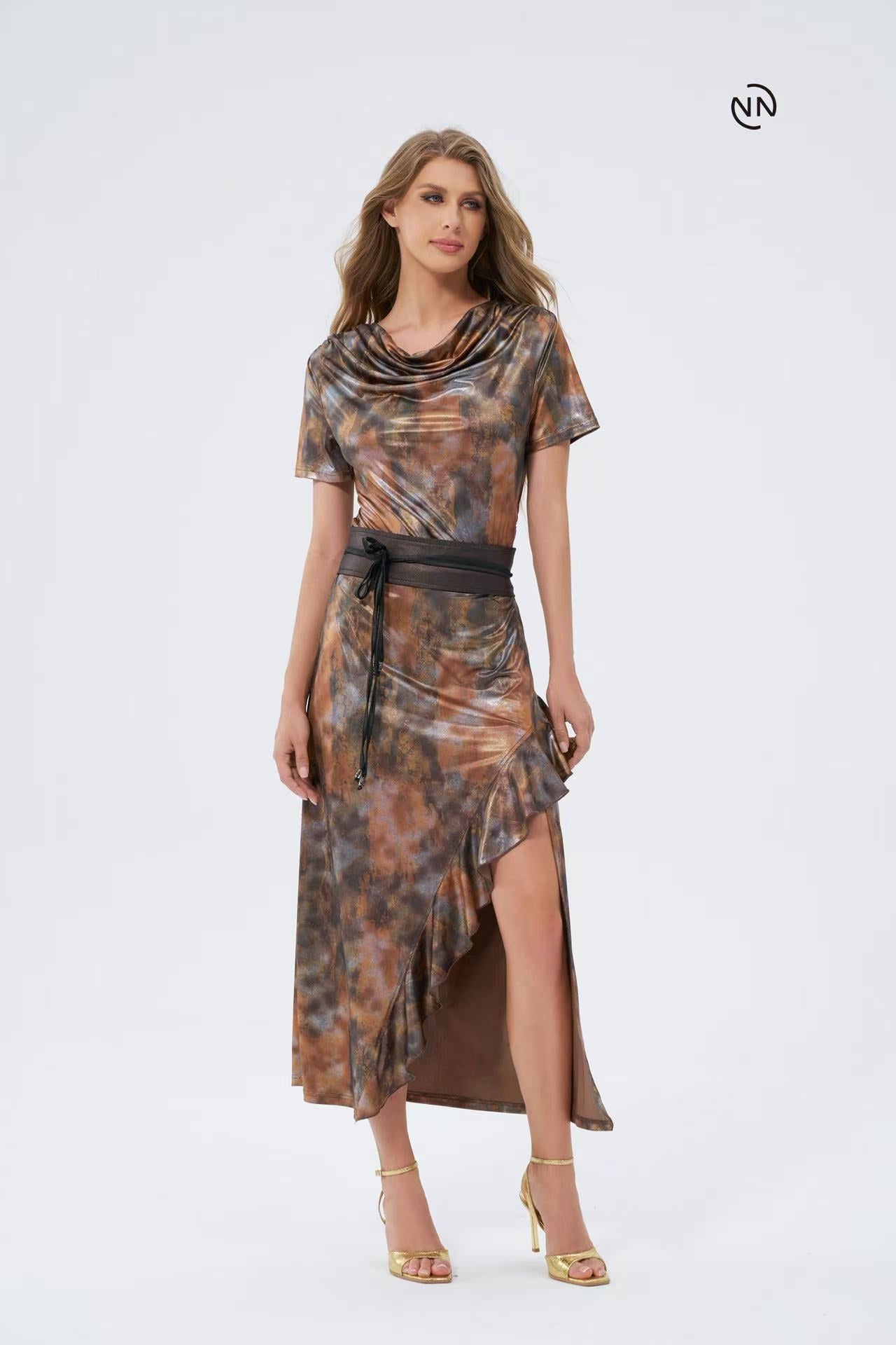 #N0008 Bronze Rush Dress For Women