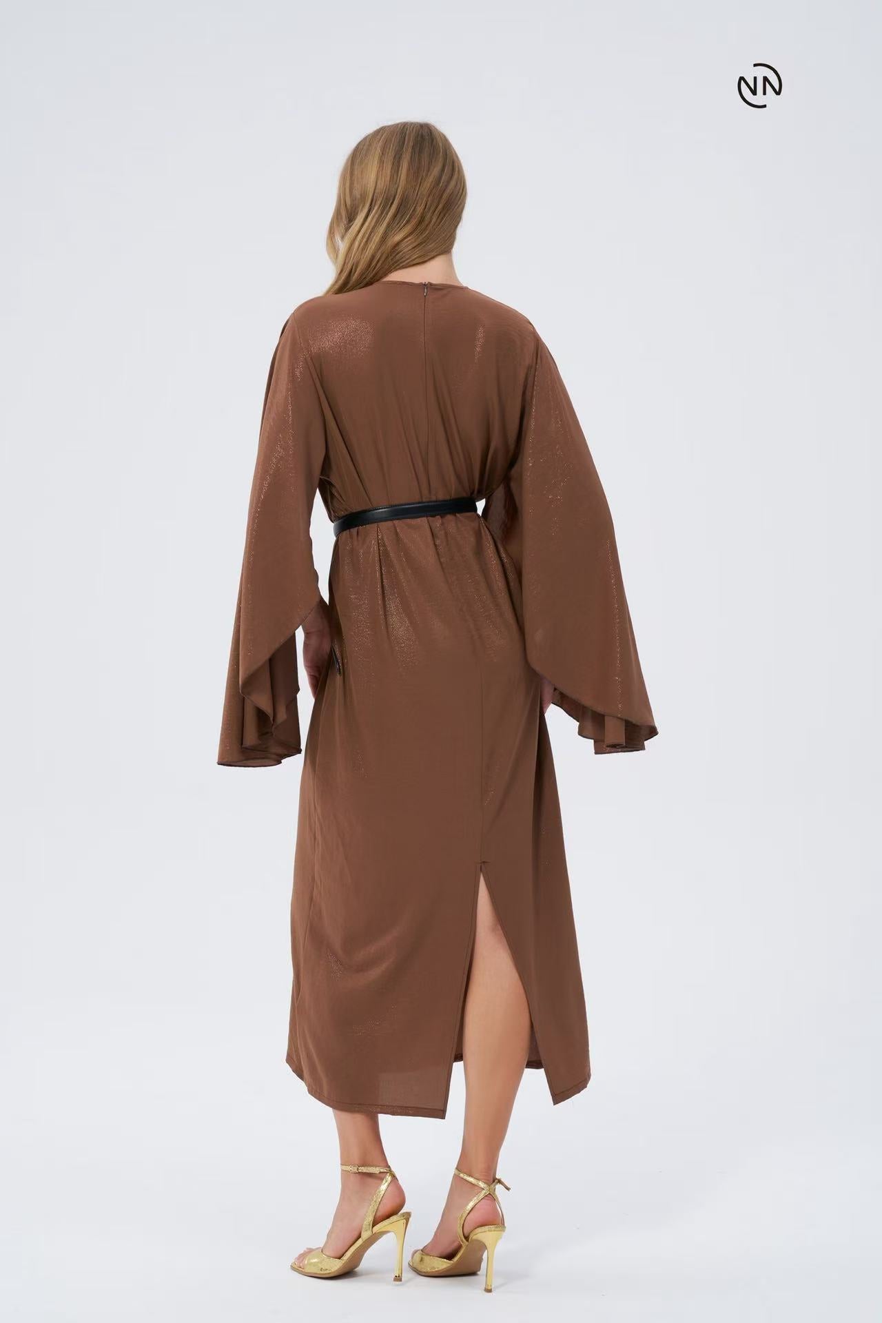 #N0022 Brown Dress For Women
