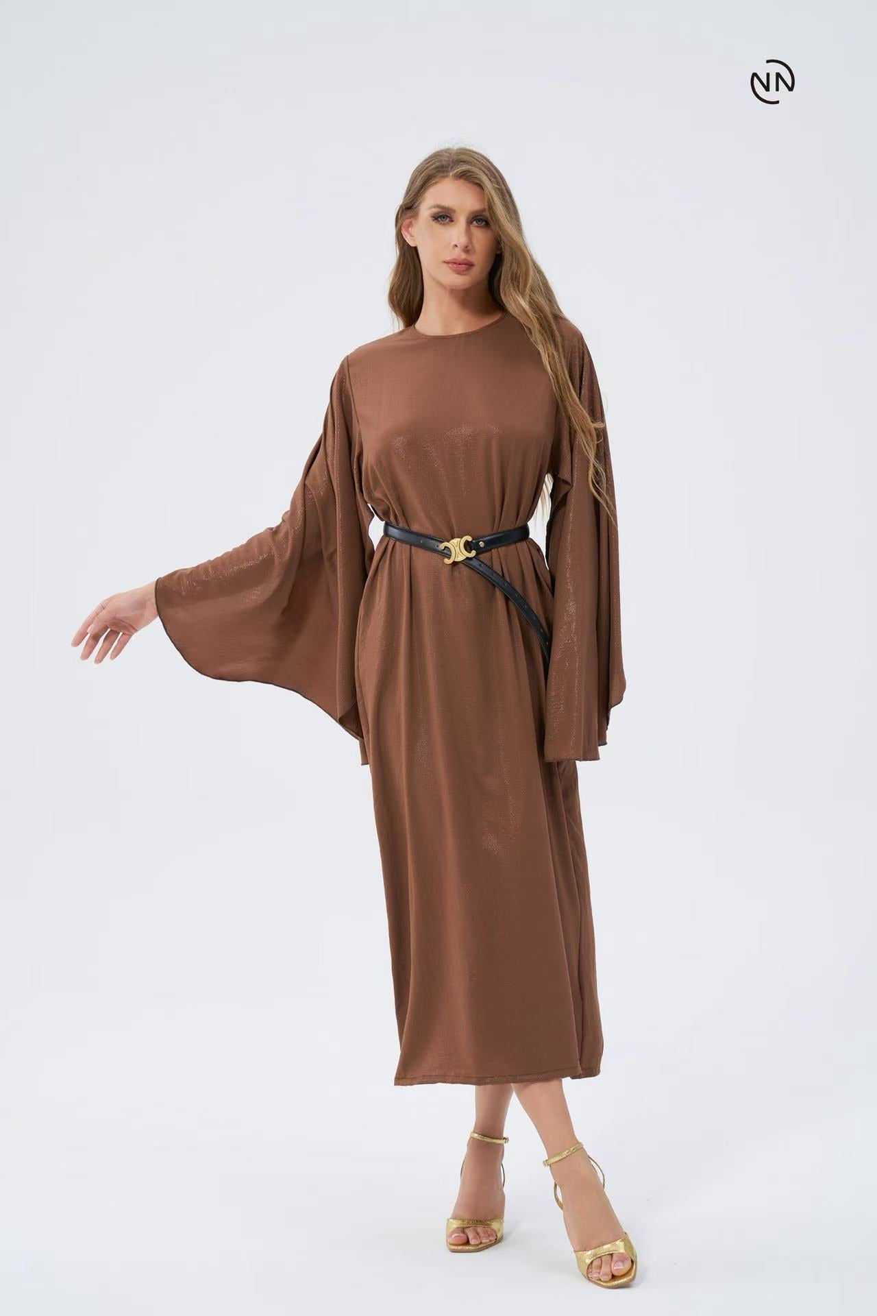 #N0022 Brown Dress For Women