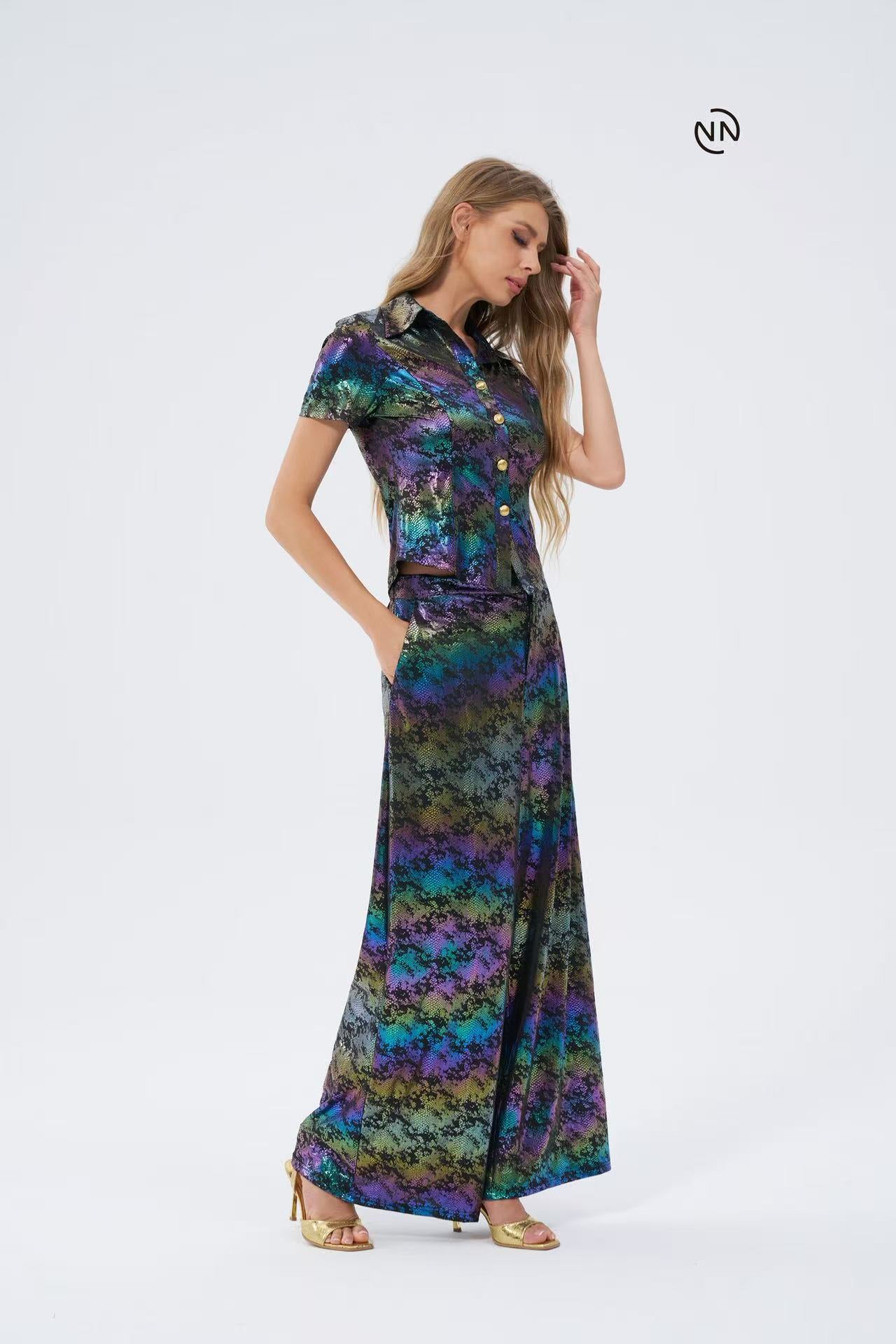 #2023 Purple Gold Dress For Women