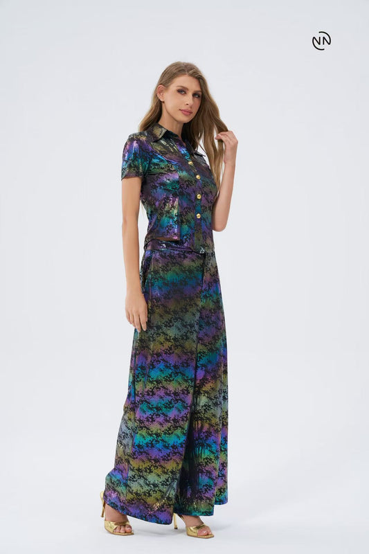 #2023 Purple Gold Dress For Women